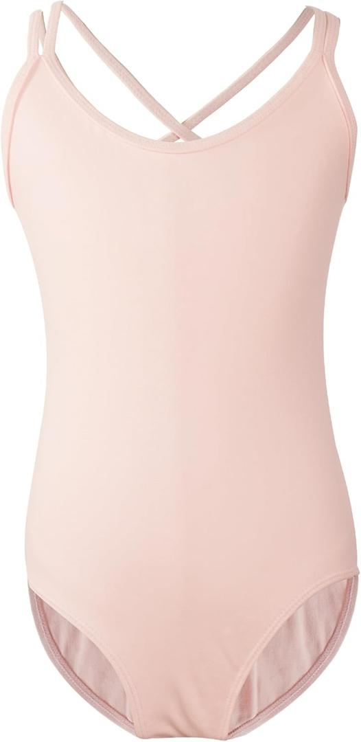 LingTing Leotards for Girls Double Strap Leotard for Gymnastic, Dance,Ballet (5-6 Years)