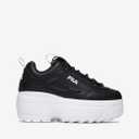 Fila Women's Disruptor Ii Wedge Sneaker, Black/White/White, Size 8