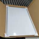 DUMOS Magnetic White Board Kit for Wall 36" x 24", Dry Erase Board with 1 Dry Eraser & 2 Multicolor Markers & 4 Magnetic Pins, Reinforced Aluminum Frame for Home, School, Office