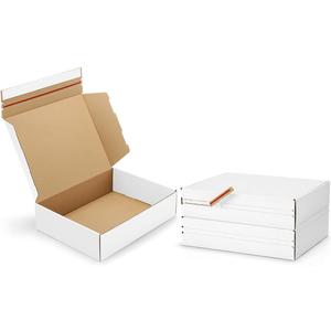 Shipping-Boxes-12x9x3 Inches: 25 Pack-Self-Seal-Cardboard-Boxes-for-Packaging, White-Shipping-Boxes-for-Packing-Small-Business, Corrugated Box Mailers for Book Shoes Gift Mailing