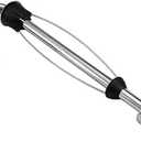 Kamenstein Perfect Tear Wall Mount Paper Towel Holder, Patented Design for One-Handed Use, Rounded Finial, 14-Inch, Brushed Silver Metal Finish