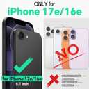 TUCCH Case Wallet for iPhone 17e, Case for 16e, [RFID Blocking] 4 Card Holder Kickstand [Shockproof TPU Shell] PU Leather Magnetic Closure Protective Cover Compatible with iPhone 17e/16e 6.1", White