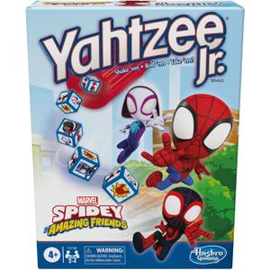 Hasbro Gaming Spidey and His Amazing Friends Yahtzee Jr.Marvel Edition Board Game for Kids, Ages 4 and Up