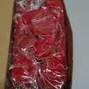 6 Pcs Red Bows 8" x 16" for Christmas Tree, Large Christmas Velvet Bows with Gold Border Waterproof Indoor Outdoor Xmas Tree Craft for Garland Swag Lantern Outdoor Decor