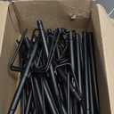 10Ft String Light Poles 4 Pack,Light Poles for Outside Lights,Outdoor with Fence Brackets Hanging Lights,Metal Stand Deck Patio Backyard