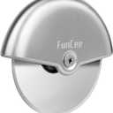 Premium Pizza Cutter Wheel with Sharp Blade For Cutting Through Pizzas, Crusts, Pies and More, Stainless Steel Knife with Ergonomic and Comfort Grip, Dishwasher Safe