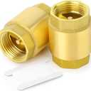 GASHER 2PCS Brass Check Valve 1/2" Female Thread, One Way Check Valves(old)