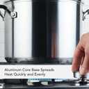 KitchenAid 71022 Stainless Steel Stockpot with Measuring Marks and Lid, 8 Quart - Brushed Stainless Steel