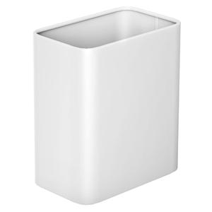 Cesun Small Bathroom Trash Can 2.1 Gallon Wastebasket, Modern Metal Garbage Can Office Waste Basket, White Stainless Steel Trash Bin for Bedroom, Home Office, Toilet, rv, Near Desk, Under Sink. (White)