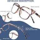 Progressive Multifocal Anti Blue Light Reading Glasses for Women and Men Fashion Eyeglasses Frame