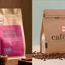 Resealable Side Zipper Coffee Bags with Degassing Valve, High Barrier Natural Kraft Coffee Pouches with Aluminum Foil Liner, Ziplock Food Storage Bags, Longer Shelf Life (100, 4oz/0.25lb)