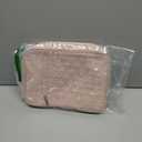 FINDCOZY Bible Cover for Women, Durable Carrying Book Case Church Bag for Biblical Accessories with Handle and Zippered Pocket, for Scriptures, Pink (Medium)