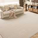 AMOAMI-Washable Area Rugs 8'x10'-Boho Camel Rugs for Living Room Machine Washable-3D for Bedroom-Non Slip Floor Rug-Moroccan Washable Rugs for Bedroom Dining Room