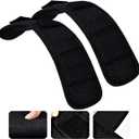 ZINMARK 2Pcs Ultra-Thick Shoulder Pad Cushions for Laptop Bags,Messenger Bags,Briefcases,Luggage, Tool Bags,Travel Bags etc (Black)