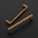 Ravinte 10 Pack Solid 5 Inch Kitchen Square Cabinet Handles Antique Brass Pulls Drawer Pulls Kitchen Cabinet Hardware Handles