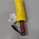 Royal Walk Windproof Folding Travel Umbrella Compact and Strong Luxurious Real Wood Handle Automatic Open Close Vented Double Canopy for Men and Women (Yellow)