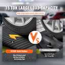 VEVOR 3.5" Rise Threshold Ramp Doorway, Recycled Rubber Power Wheelchair Ramp 3 Feet Long, 33069Lbs Load Capacity, Non-Slip Surface Rubber Solid Threshold Ramp for Wheelchair and Scooter
