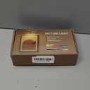 3 Pack Picture Light for Wall with 1200mAh Rechargeable Battery Operated Lights Remote Dimmable Timer Painting Light Magnetic 3 Adjustable Lighting RGB Modes Wall Decor Lights for Living(Gold)