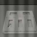 [10 Pack] BESTTEN 1 Gang Screwless Decorative Wall Plate, Mid-Size H4.88" x W3.11", USWP6 Gloss Snow White, Faceplate Cover for Decorator Receptacle Outlet & Switch