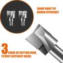 Luckyway Door Lock Installation Kit Mortising Machine Mortise Jig, Door Lock Hole Opener Kit, Lock Mortiser with 3 Drill Bits for Wooden Doors