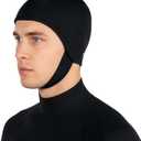 Neoprene Diving Hood for Men Women, Thermal Wetsuit Hood Swim Cap with Chin Straps, 3mm Diving Headgear Surfing Head Cover for Water Sports Scuba Snorkeling Kayaking Sailing (Large)