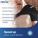 REVIX XL Triple-Layer Gel Shoulder Ice Pack for Rotator Cuff Cold Therapy, Reusable Ice Pack for Shoulder with Extra Removable Coldfocus, 30-Min Long-Lasting Cooling, Workout Relief & Sports Recovery