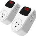 BSEED Surge Protector, Power Surge Protector Outlet, Voltage Regulator, Heavy Duty Whole House Wall Surge Protector for Home, Office, Travel, LED Indicator Light, Single Outlet, 120V, 15A, 2 Pack