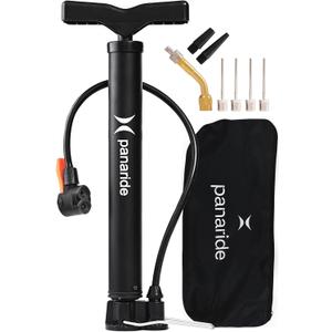 Bike Pump Floor, Advanced Bike Tire Inflator, Bicycle Hand Air Pump with Dual Presta and Schrader Valves, Handheld Pump, Suitable for Road and Mountain Bikes, Baby Stroller, Balls