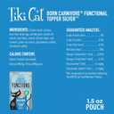 Tiki Cat Born Carnivore Functions Silver, Chicken & Duck Liver Recipe in Broth, High Protein Formulated for Senior Cat Diets, Mousse Cat Food Topper for Older Cats 11+, 1.5 oz. Pouch (12 Count)