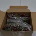 12 Pieces 8" Mini Christmas Wreaths - Small for Kitchen Cabinet/Window/Front Door, Artificial Red Berries & Pinecones, Christmas Candle Rings, Table/Farmhouse Decoration (No Ribbon)