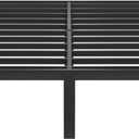 Queen Metal Bed Frame - 14 Inch Tall Heavy Duty Bedframe Black Basic Steel Slats Platform No Box Spring Needed/Easy Assembly/Noise Free