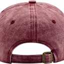 65th Birthday Gifts for Men Women, Happy 65th Birthday Decorations - Embroidered Baseball Caps Adjustable (Red)