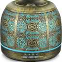 ARVIDSSON Essential Oil Diffuser, 500ml Aromatherapy Diffuser for Home, Ultrasonic Diffusers for Essential Oils, Metal Oil Diffuser with Mist Timer and Color Mood Light, Gift for Women and Men (Gold)