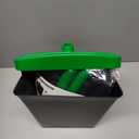 FUSBUNTY Pooper Scooper Swivel Bin & Rake with 100 Waste Bags, Dog Pooper Scooper with Bag Attachment for Large Medium Small Dogs, Poop Scooper with Lid for Lawn Yard Dog Kennel (Green)