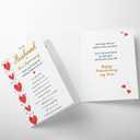 3 x Romantic Anniversary Card for Husband
