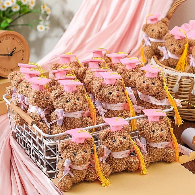 Blueweenly 15 Pcs 2025 Mini Graduation Teddies Bears Bulk Small Graduation Stuffed Animals 4 ' Tiny Plush Bear with Diploma DIY Present Class of 2025 Prom Party Decor Congratulation Gifts(Pink) Blueweenly 15 Pcs 2025 Mini Graduation Teddies Bears Bulk Small Graduation Stuffed Animals 4 ' Tiny Plush Bear with Diploma DIY Present Class of 2025 Prom Party Decor Congratulation Gifts(Pink)