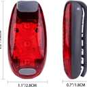 9 Pack Led Safety Light, Safety Light, High Visibility Strobe Running Lights Used for Bicycle, Walking Etc. Clip-On Running Lights Clip to Clothes Strap to Wrist, Bike Or Anywhere(Red/Blue/Green)