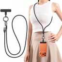 Phone Lanyard Crossbody USB C Cable, PD 240W USB C to USB C Cables, Anti Theft Phone Strap Universal Cell Phone Neck lanyard for iPhone/Samsung/Android Phones, Daily & Outdoor Activities(Black/3.93ft)