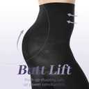 MANZI Run Resistant Control Top Panty Hose Opaque Tights (Black, XL)