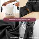 Momcozy Baby Wrap Carrier, Easy to Wear Infant Carrier Slings, Lightweight Hands Free Baby Sling, Adjustable Baby Carriers for Newborn to Toddler 8-35 lbs, Black