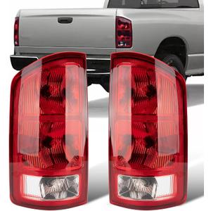Tail Lights Fit Dodge Ram 1500 2500 3500 2002 2003 2004 2005 2006 Rear Brake Back Up Cover Taillights Lens Assembly Left Driver Right Paeenger Side CH2801165 CH2800165(Lamp Included)