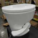 Kohree RV Toilet, 18.5 Residential Height, Soft Close Seat & Cover, Deeper Bowl & Longer Seat, Efficient Gravity Flush System, Foot Pedal Operation, Universal Fit for RV Motorhomes Campers, White