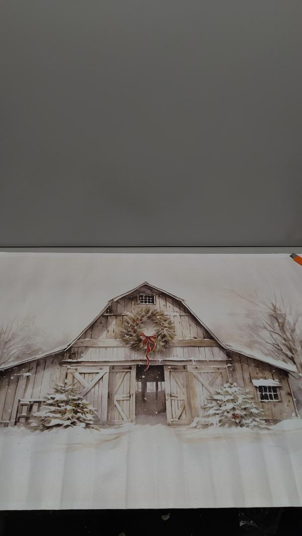 Christmas Shed Picture. Size 25x36.