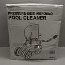 MAKHOON Upgrade Pool Pressure Side Sweeper: Professional Solution for Cleaning Your Swimming Pool (Four Wheels are Better Than Three) Need 1.5" Female Thread Pool Booster Pump Inlet, 4 Bar Pressure