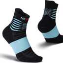 NEENCA Medical Compression Socks for Women & Men Circulation, Ankle Compression Stockings for Pain Relief, Plantar Fasciitis, Swelling, Neuropathy, Runner, Nurses, Travel, Pregnancy, Flying,20-30 mmHg (Medium, Black Blue)