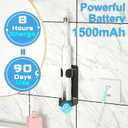 Diamond Style - Electric Toothbrush, 10 Brush Heads & Travel Case, 42,000 VPM Electric Motor & Wireless Charging, 15 Modes with Smart Timer, Ultra Whitening Toothbrush for Adults and Kids