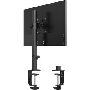 PHOLITEN Monitor Mount for Most 13-32" Computer Screens up to 20lbs,Adjustable Single Desk Monitor Stand with Tilt Swivel Rotation, VESA 75x75mm/100x100mm (15.75in)