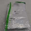 Qutuus White Paper Gift Bags with Handles Bulk 25 pcs 8x4.5x10 Medium White Paper Bags for Gifts, Valentines, Shopping, Retail