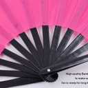3 x Large Rave Folding Hand Fan Clap Fan Popping Fans for Line Dancing, Big Foldable Clacking Fans for Dance Festival, Dancing, Performance