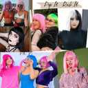 EINAEY Bob Wig With Bangs Royal Wig Short Synthetic Fiber Blonde Bob Wigs for Women Short Bob Wigs and Halloween Cosplay Wig for Girl Colorful Costume Wigs With One Cap